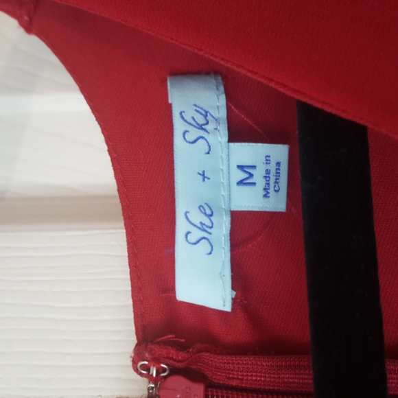 She+Sky Redwine Romper - Picture 2 of 6